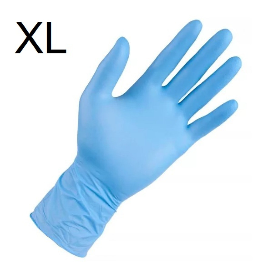 Перчатки нитриловые Benovy XL (100 шт.) Синий