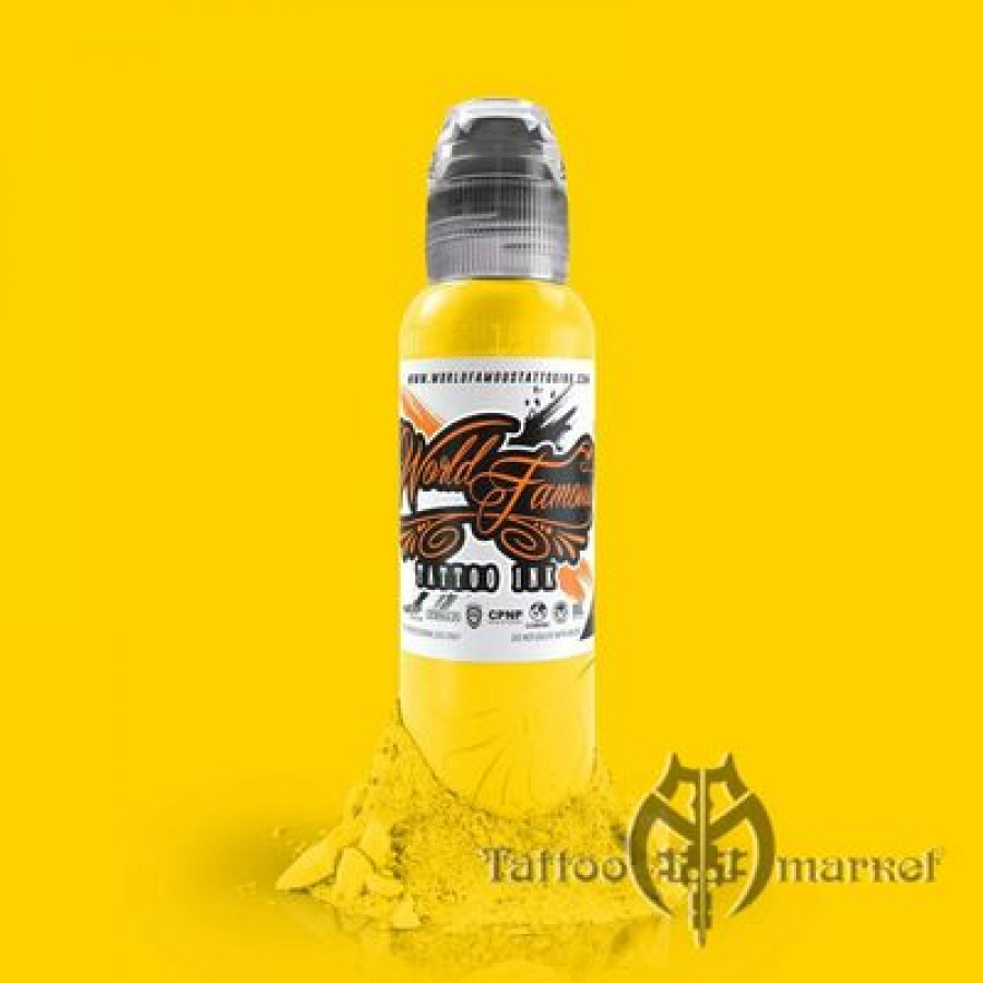 Краска World Famous Tattoo Ink Canary Yellow