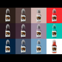 Краска World Famous Tattoo Ink Chris Rigoni Shapes and Shadows Set (12 пигментов)